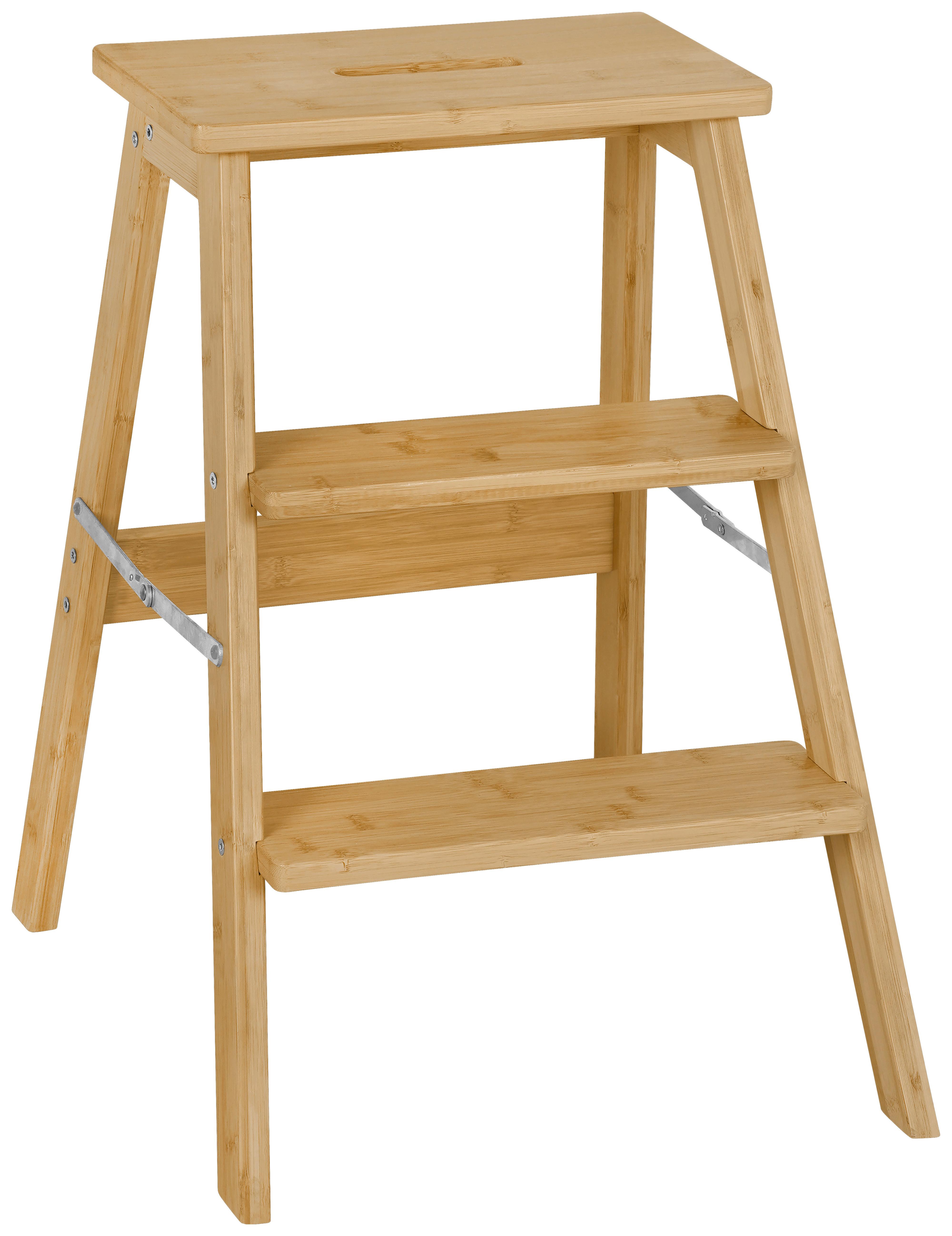 Klapphocker Simon - Naturfarben, MODERN, Naturmaterialien (37/59,5/49,5cm)