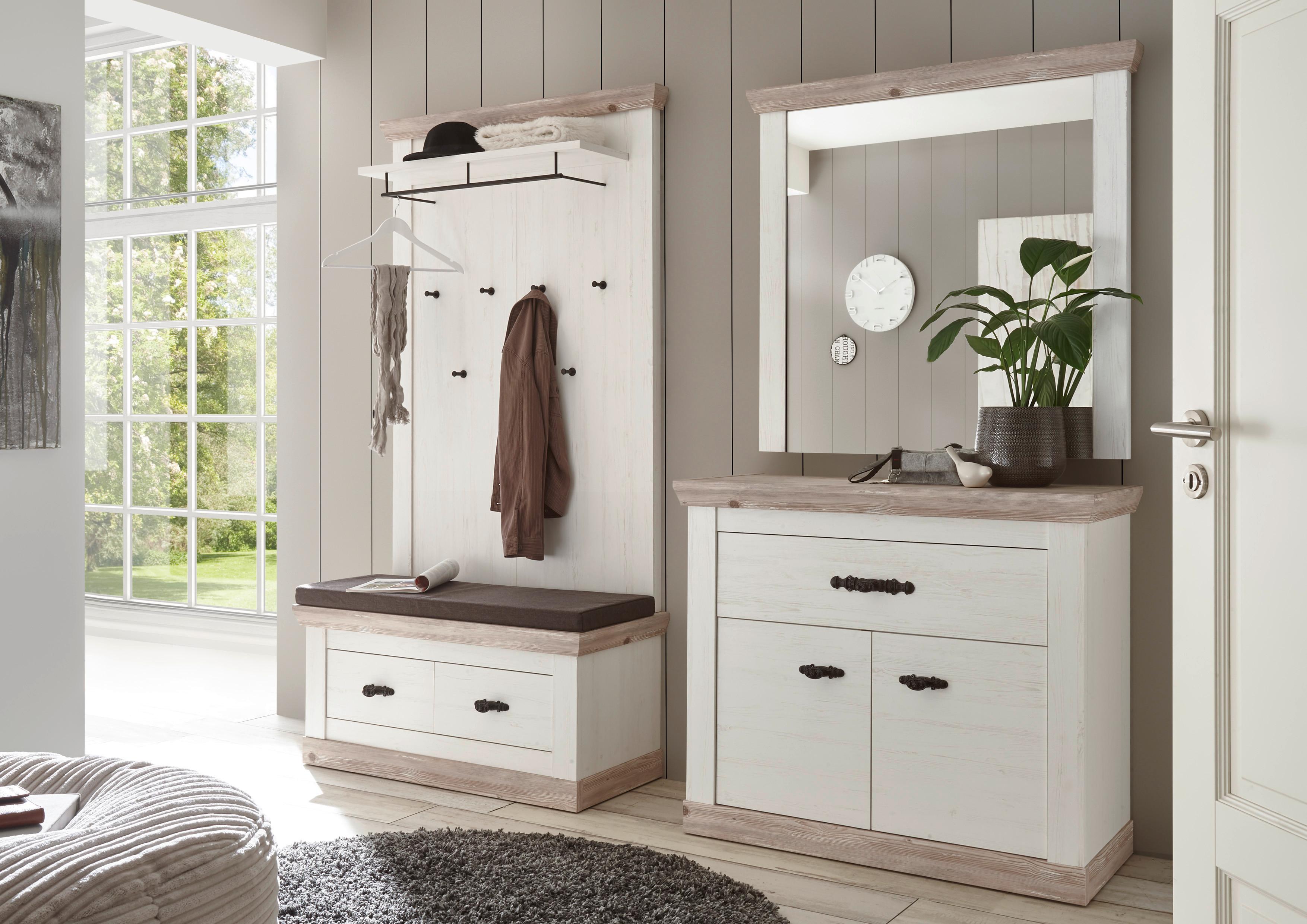 Garderoben Florenz Pinienfarben/hllbraun 224 Cm - Hellbraun/Pinienfarben, Design, Holzwerkstoff (224/201/45cm) - MID.YOU