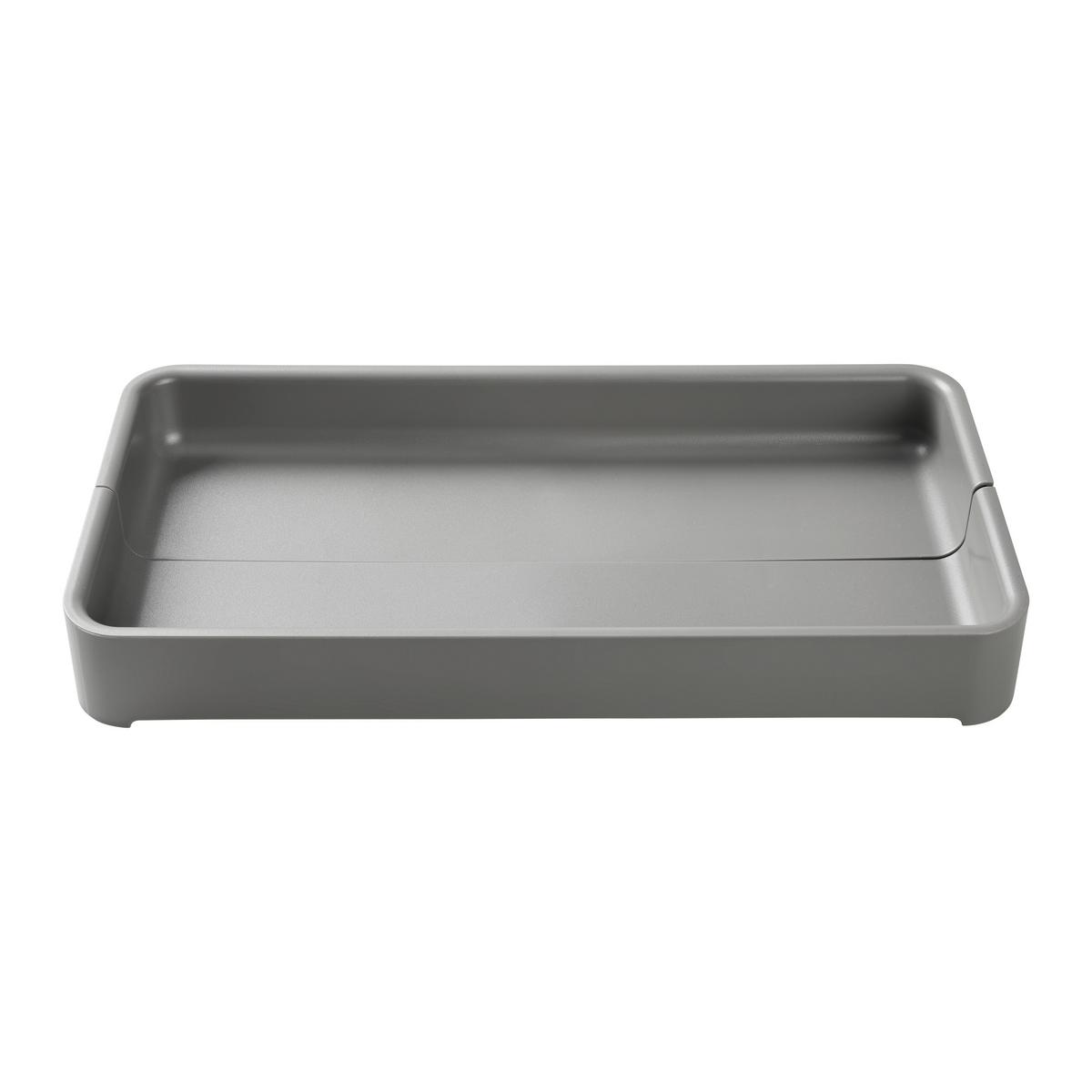 Příborník LIS -EXT- - šedá, Moderní, plast (38,1/19,1/4,8cm) - Mömax
