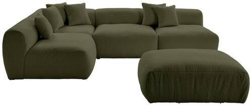 Ecksofa Bloom - Olivgrün, Trend, Textil (235/315cm) - Livetastic