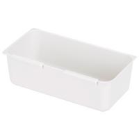 Besteckeinsatz aus Kunststoff 1 Fach, 15x8 cm - Weiß, KONVENTIONELL, Kunststoff (15/8/5cm) - Plast Team