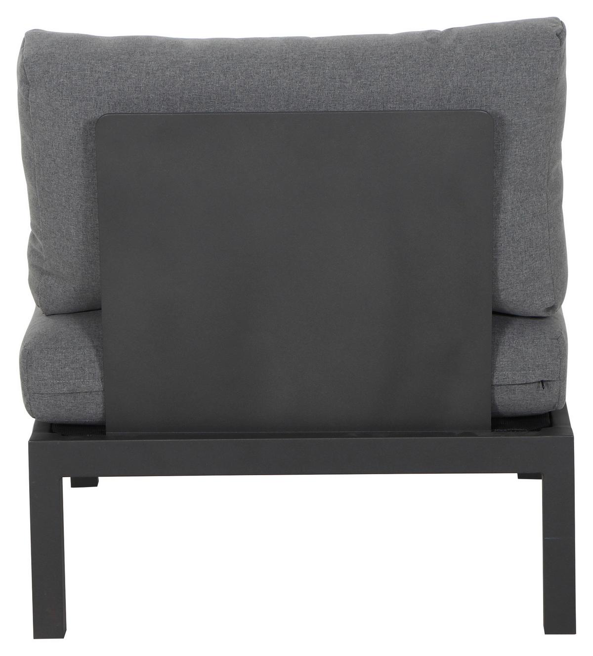 Loungesessel Aus Aluminium Mit Kissen - Anthrazit, MODERN, Metall (70/70/84cm) - Siena Garden