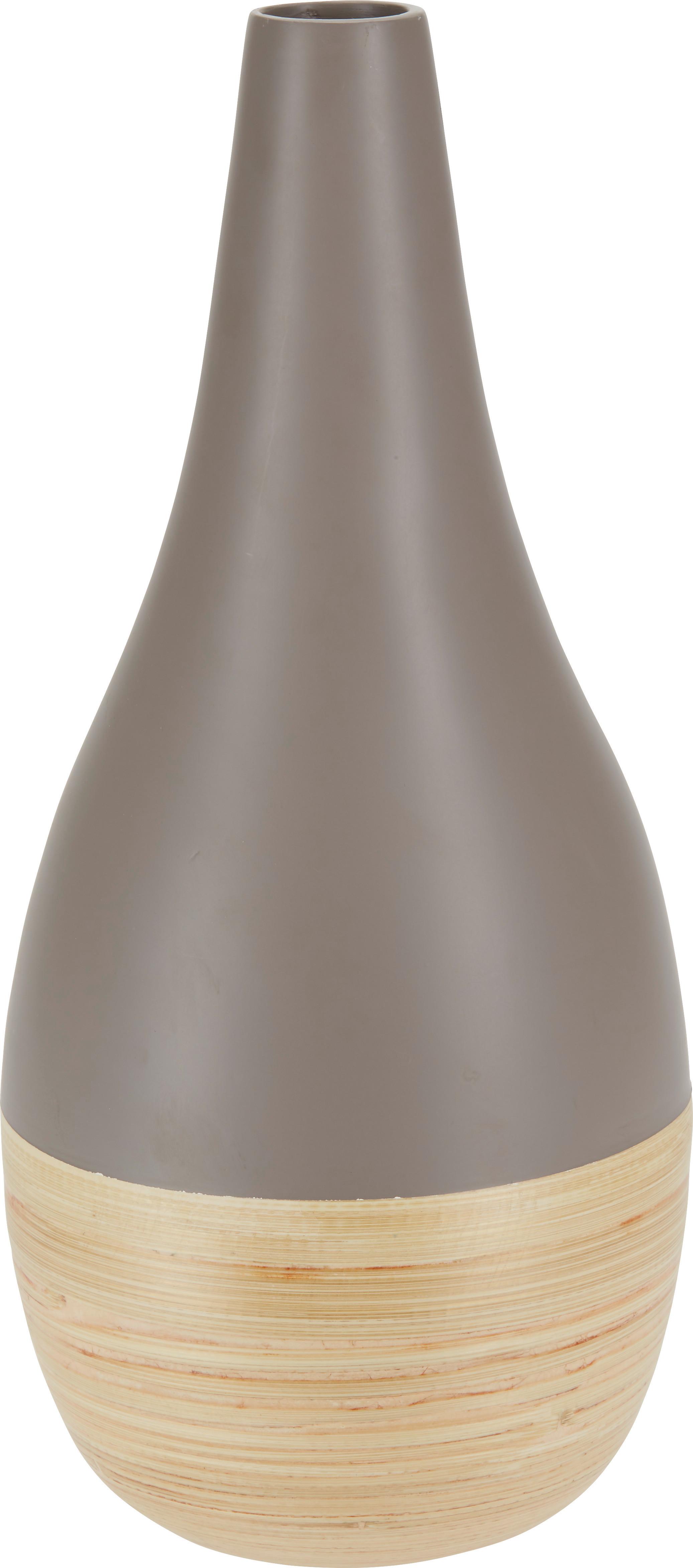 Váza Naturelle - prírodné farby/sivá, drevo (17/38cm) - Zandiara