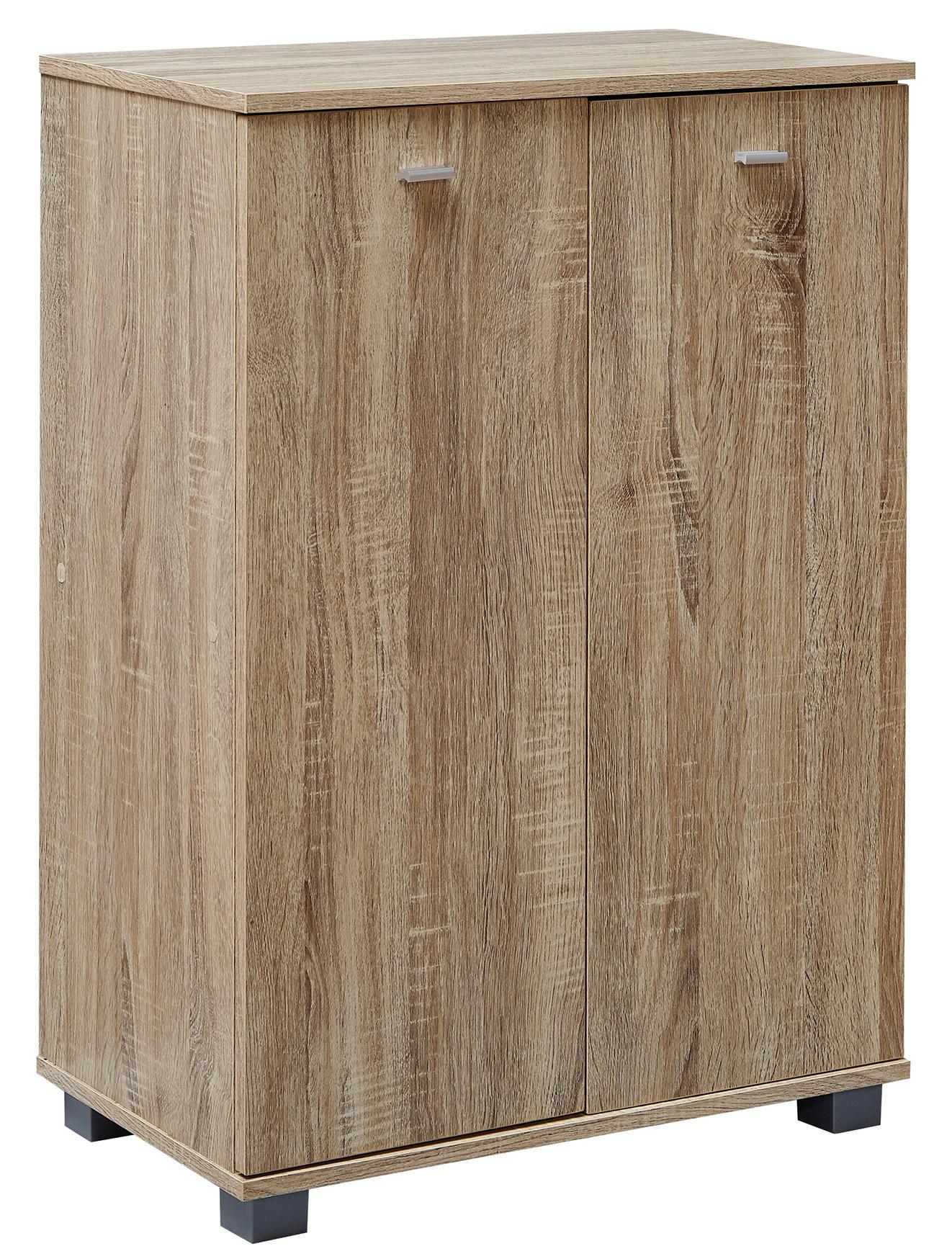 Schuhschränke Taja Eiche Dekor B: 60 Cm - Grau/Sonoma Eiche, KONVENTIONELL, Holzwerkstoff (60/90/35cm) - MID.YOU