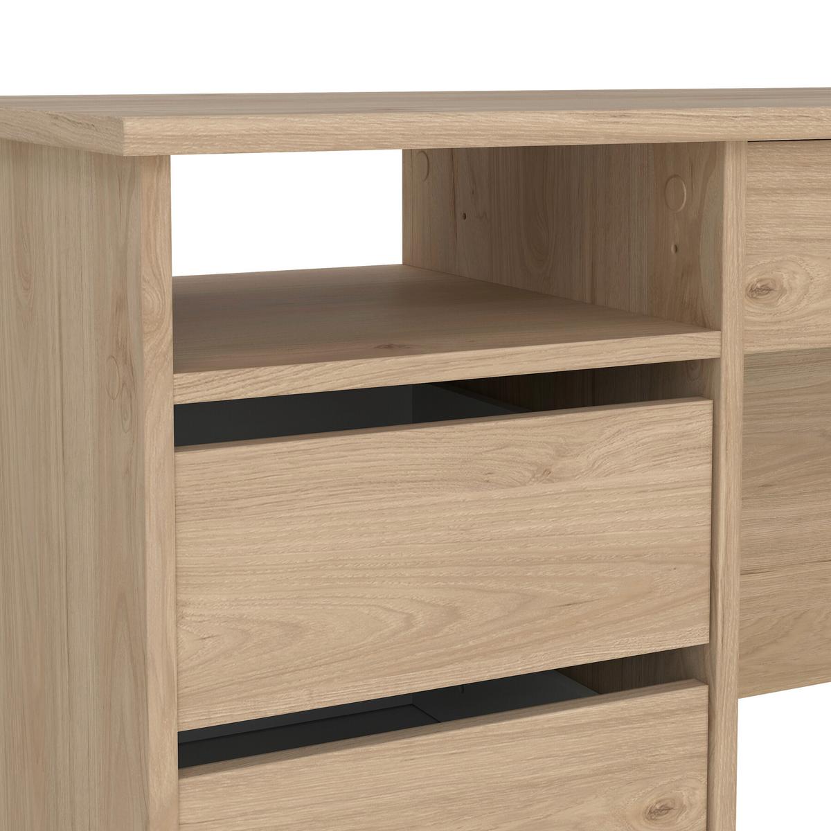 Schreibtisch Function Plus Eichefarben, L: 109,3 cm - Eichefarben, MODERN, Holzwerkstoff (109,3/48,5/75,6cm) - MID.YOU