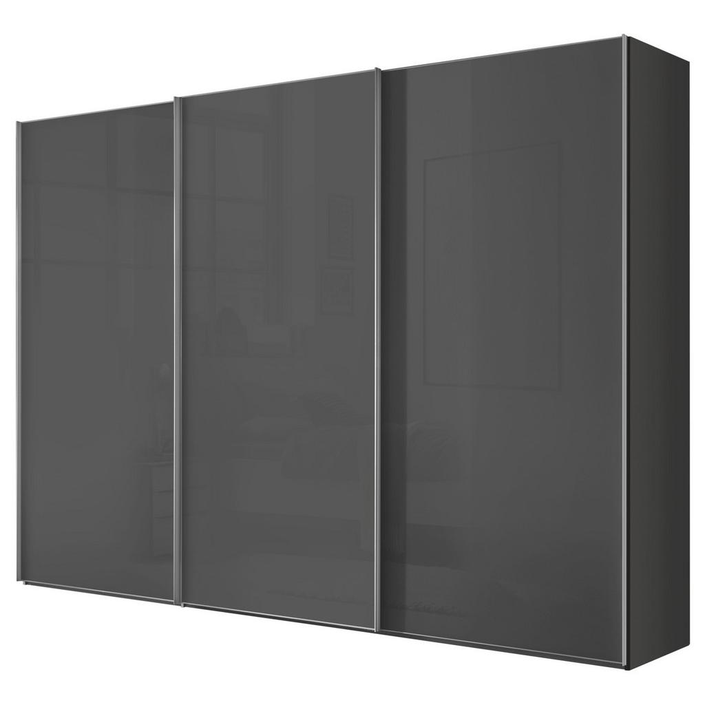 Schwebetürenschrank Lumos Vulkanglas, B:298cm