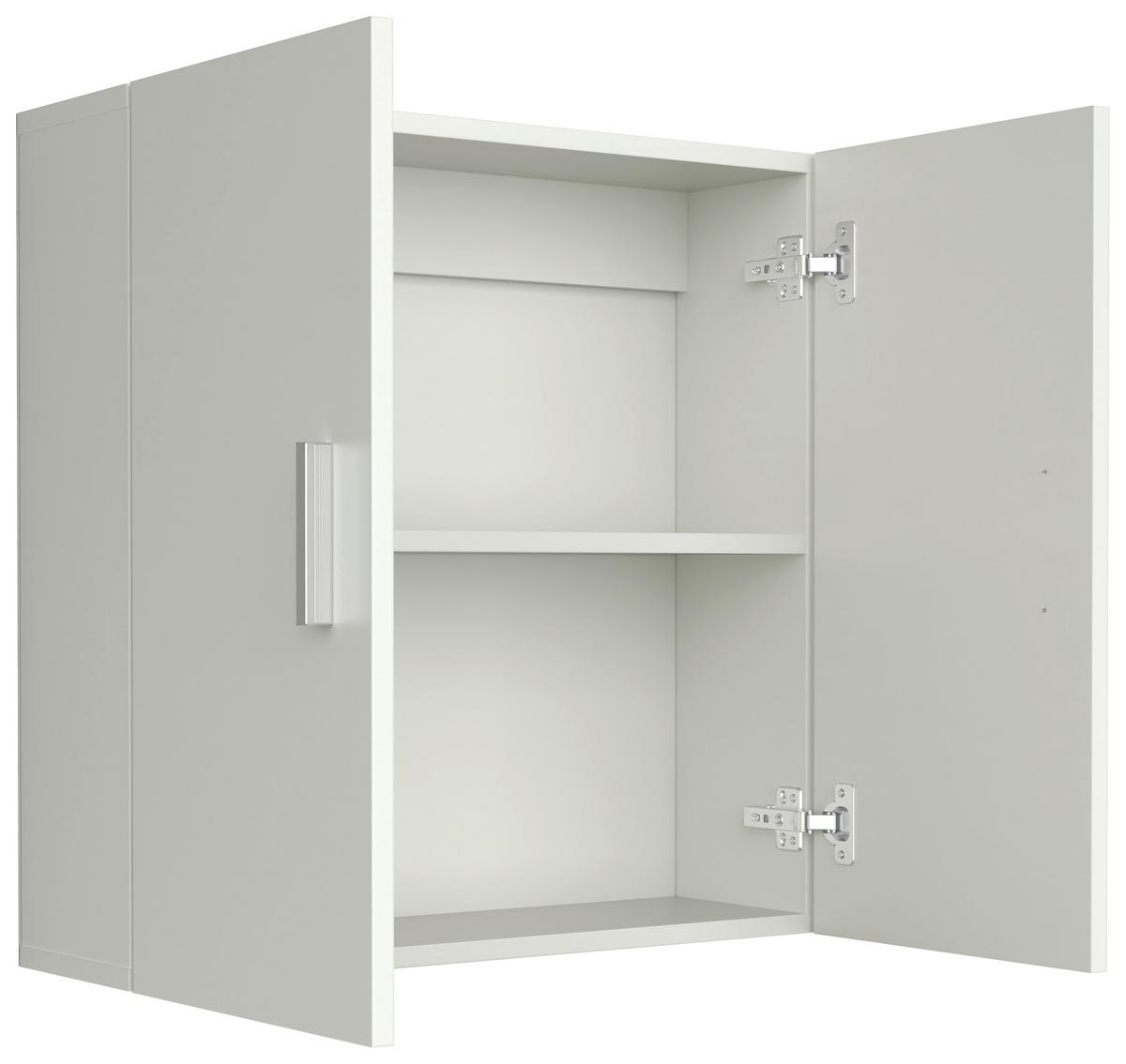 Hängeschrank Zalo Weiß, B: 60cm - Weiß, MODERN, Holzwerkstoff (60/60/18cm) - MID.YOU