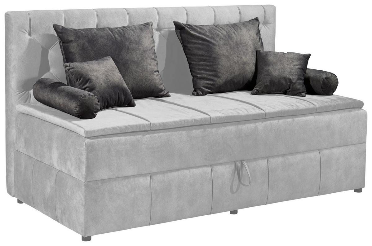 Kissenset Marco 2 6-tlg. Stoffbezug Anthrazit - Anthrazit, MODERN, Textil
