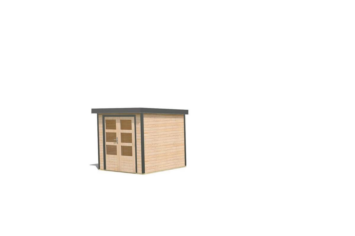Gartenhaus Gaia 2 A 40035 Gaia 2 A - Fichtefarben/Anthrazit, Basics, Holz/Metall (209/208/213cm)
