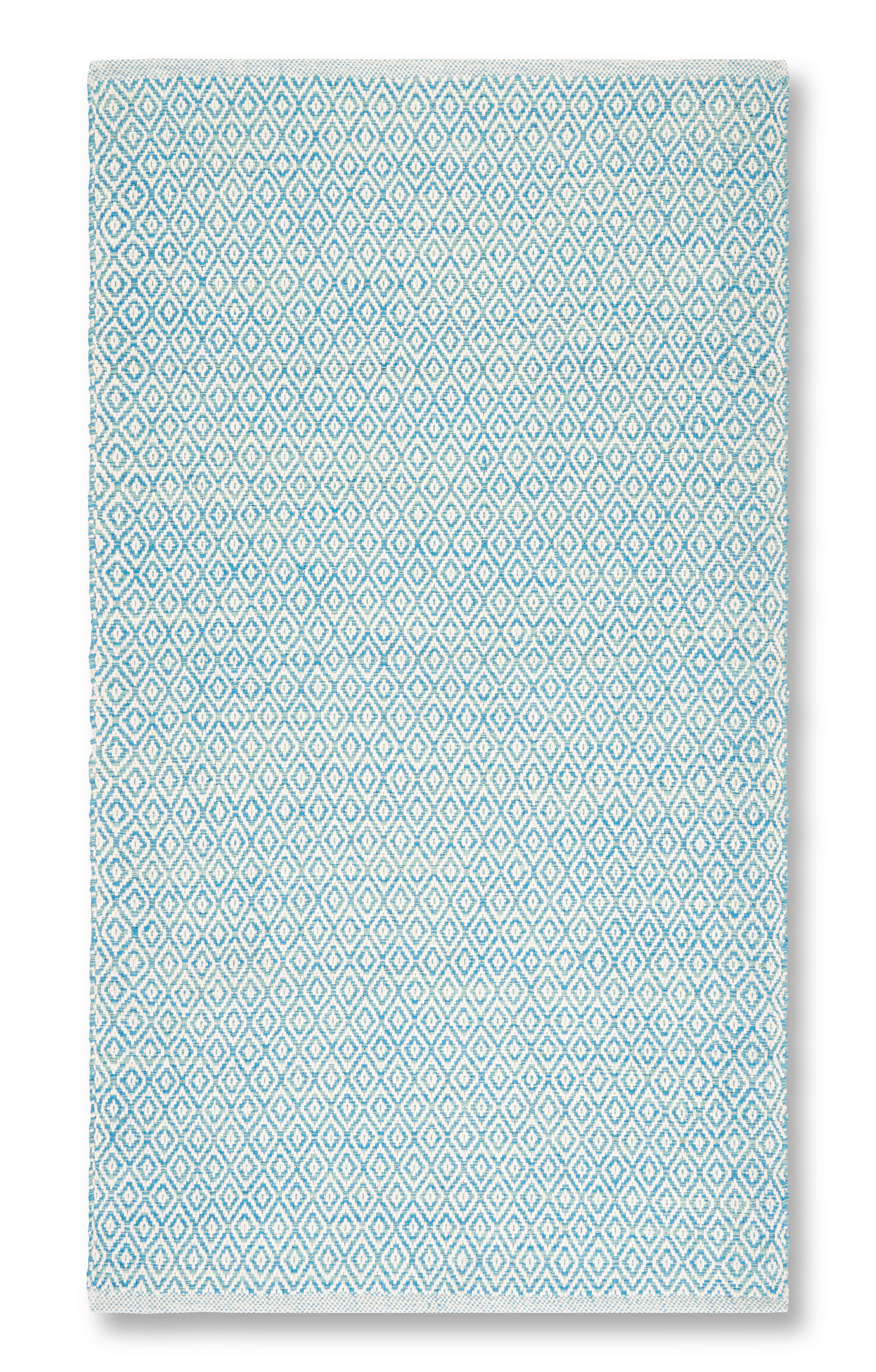 RUČNĚ TKANÝ KOBEREC Carola 1, 60/120cm, modrá - modrá, Basics, textil (60/120cm) - Modern Living