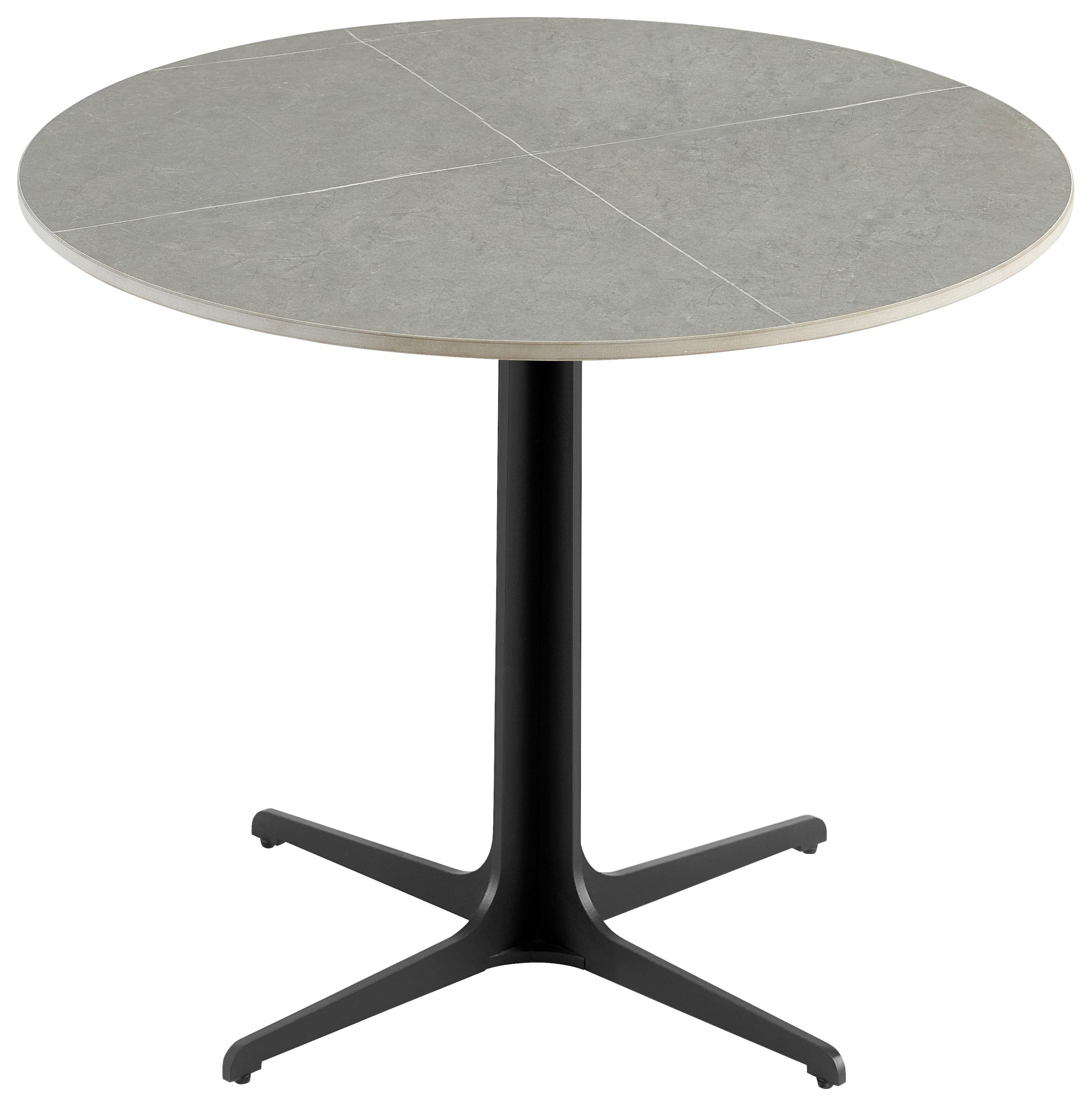 Couchtisch Grey Pearl 2 - Schwarz/Grau, MODERN, Keramik/Metall (60/50/60cm)