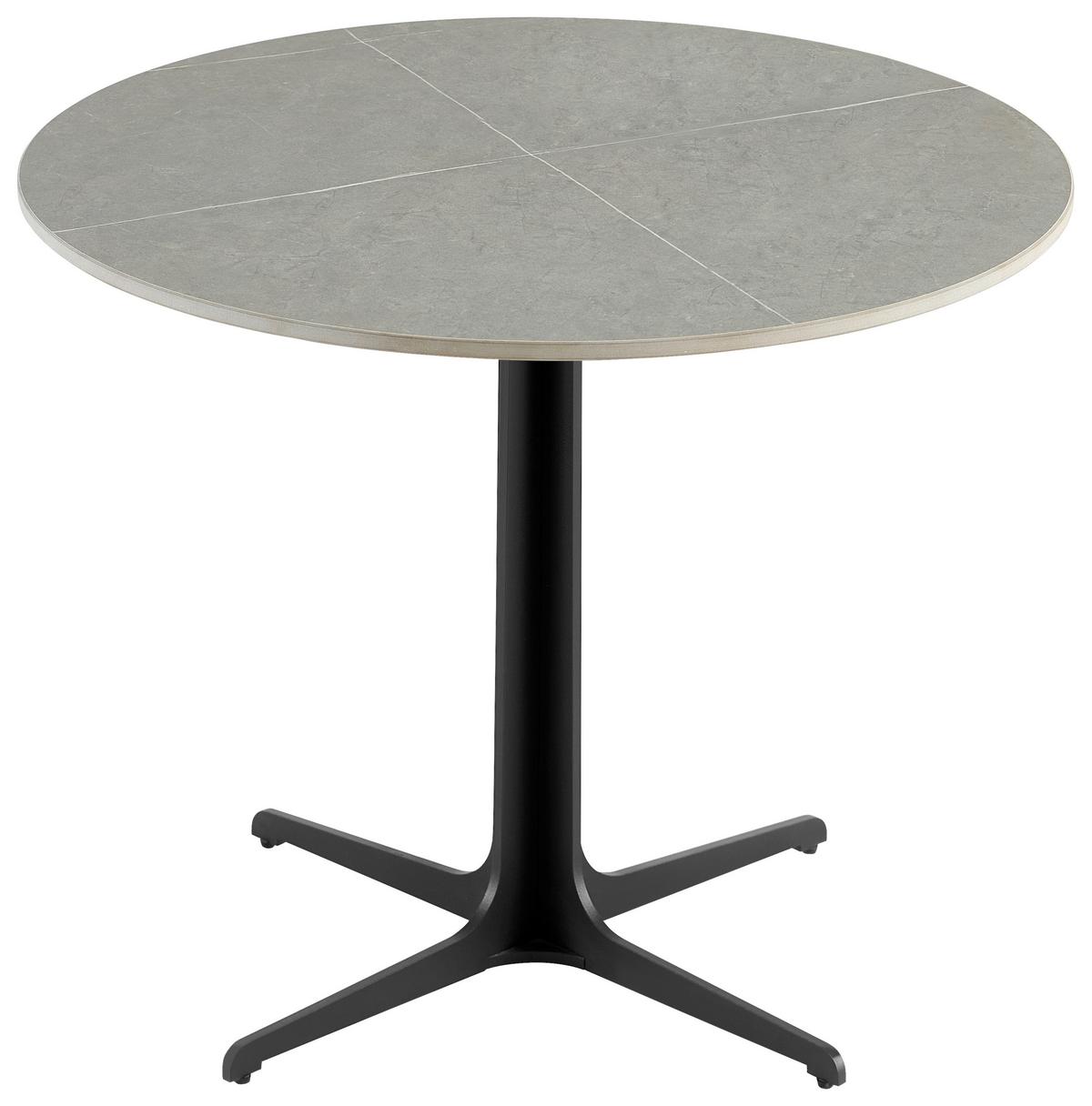Couchtisch Grey Pearl 2 - Schwarz/Grau, MODERN, Keramik/Metall (60/50/60cm)