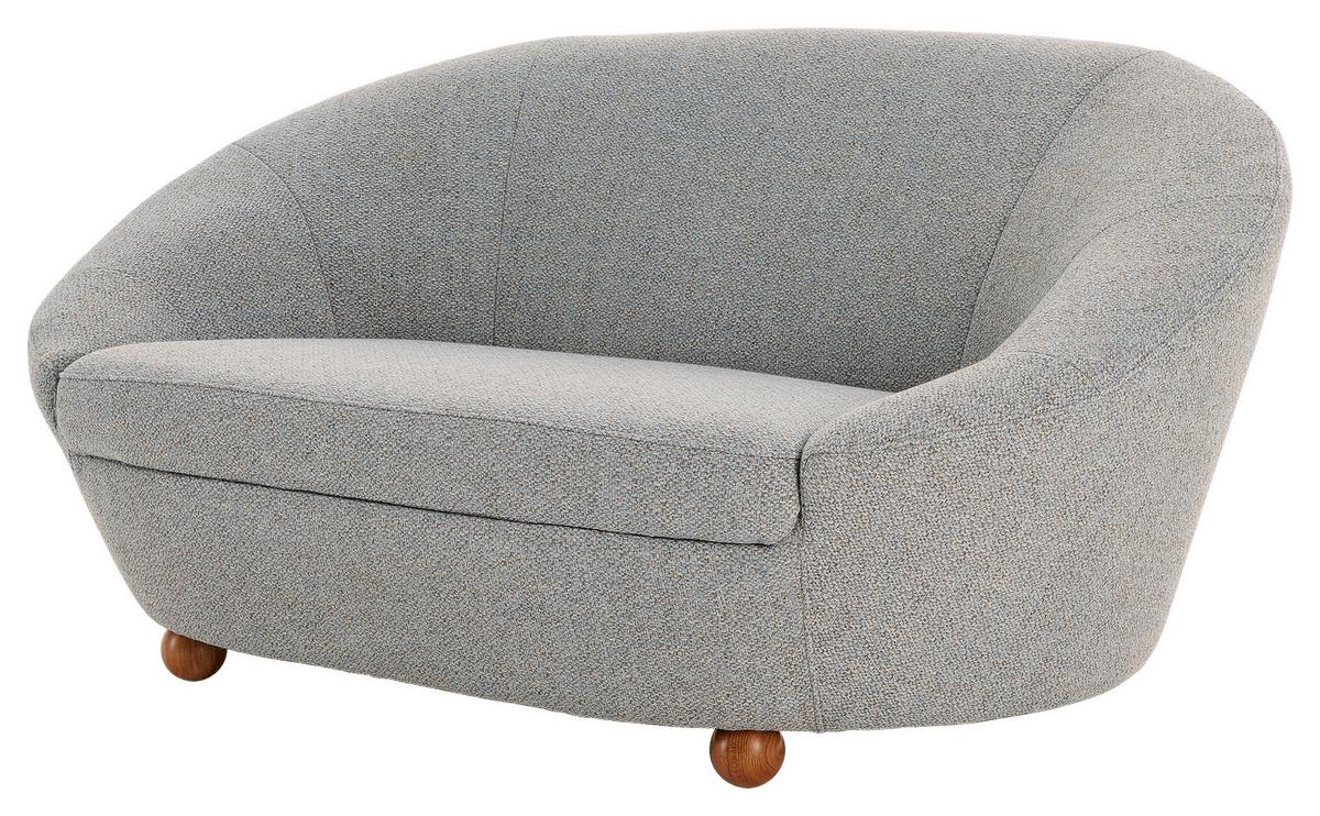 2-Sitzer-Sofa Looks Iv - Eichefarben/Grau, Design, Textil (178/82/114cm) - LOOKS by W.Joop