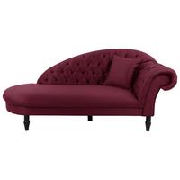 Récamiere Cupido, Rot B: 103 Cm - Rot/Schwarz, Design, Textil (103/91/216cm) - MID.YOU