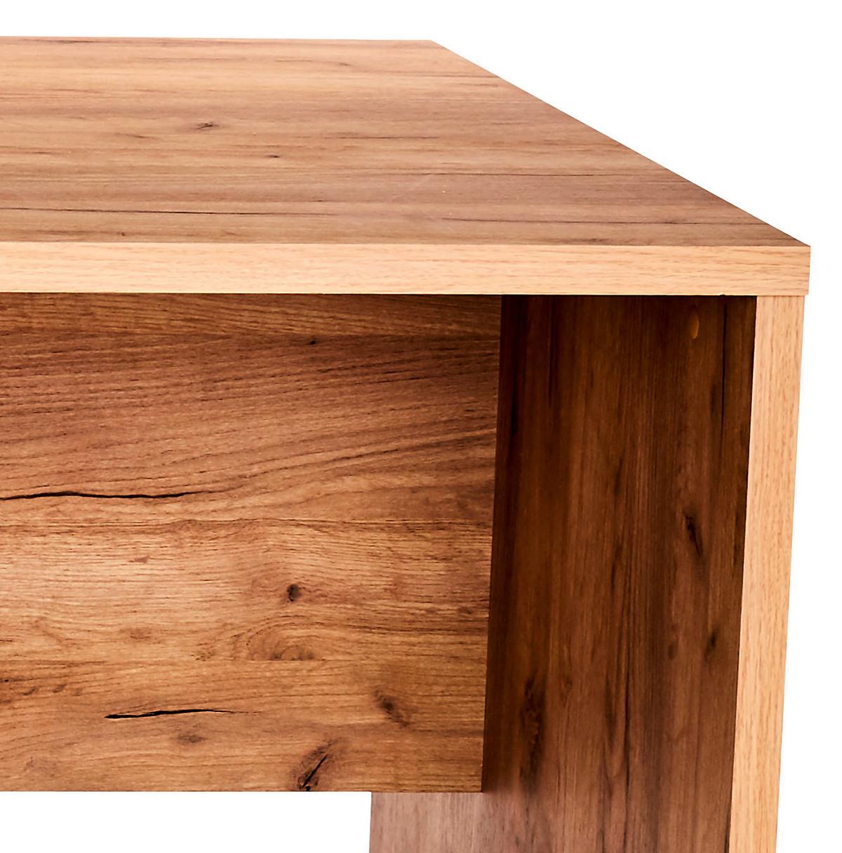 Schreibtisch B 160cm H 76cm Profi, Eiche Dekor - Eichefarben, MODERN, Holzwerkstoff (160/76/80cm) - Ondega