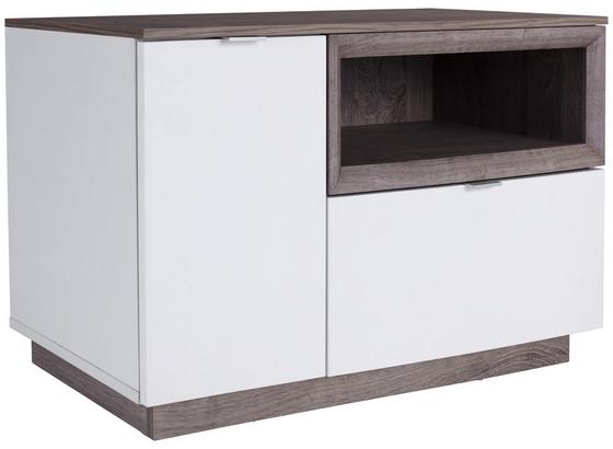 Garderobenbank Nagos - Eichefarben/Weiß, MODERN, Holzwerkstoff (90/53,4/36,9cm) Garderobenbank Nagos - Eichefarben/Weiß, MODERN, Holzwerkstoff (90/53,4/36,9cm)