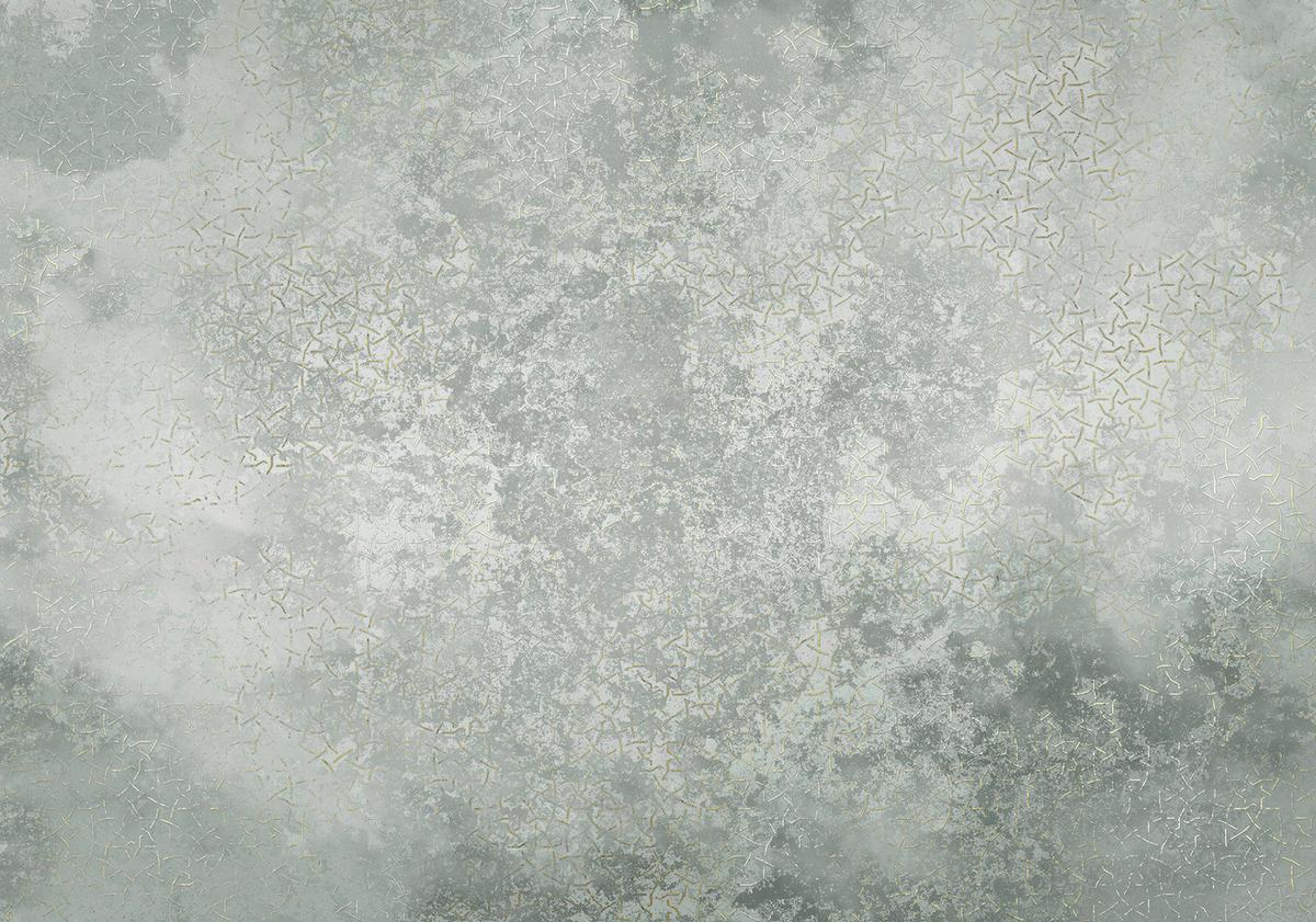 Vliestapete Obfuscated Ornament - Weiß/Grau, Basics (400/250cm) - Komar