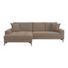Ecksofa Zero Braun 173x286 cm - Schwarz/Braun, Trend, Textil (173/286cm)