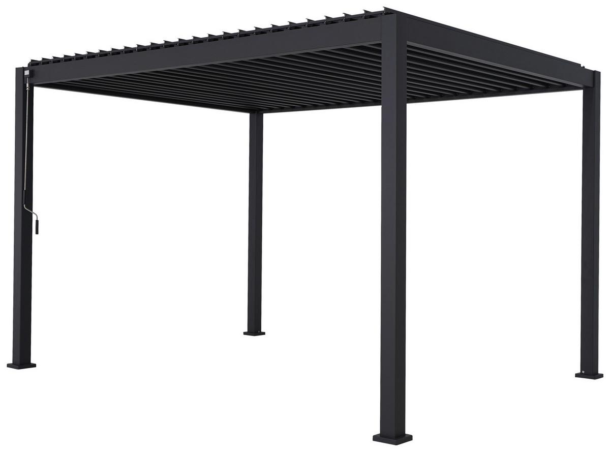 Pergola PERGOLA DELUXE 400X300CM - antracitová, Moderní, kov (400/250/300cm) - Gardenson