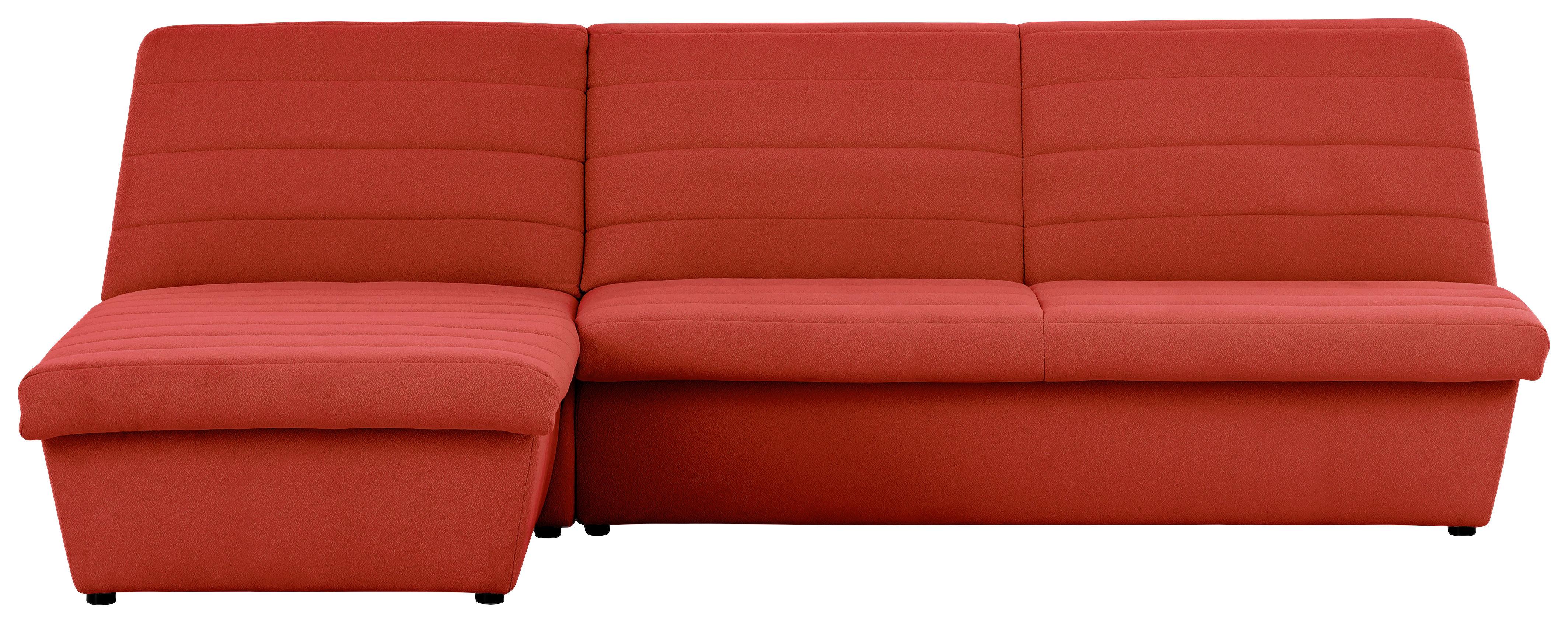 Ecksofa Looks Viii Dunkelgrün - Schwarz/Orange, Design, Textil (168/274cm) - LOOKS by W.Joop