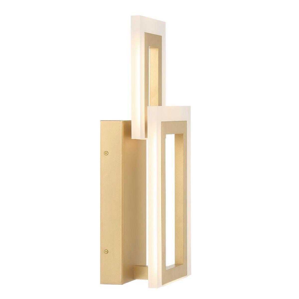Led Falilámpa Qn-Inizio-1w-Bg - aranyszínű, Design, műanyag/fém (40,6/17,6/10,2cm) - Elstead Lighting