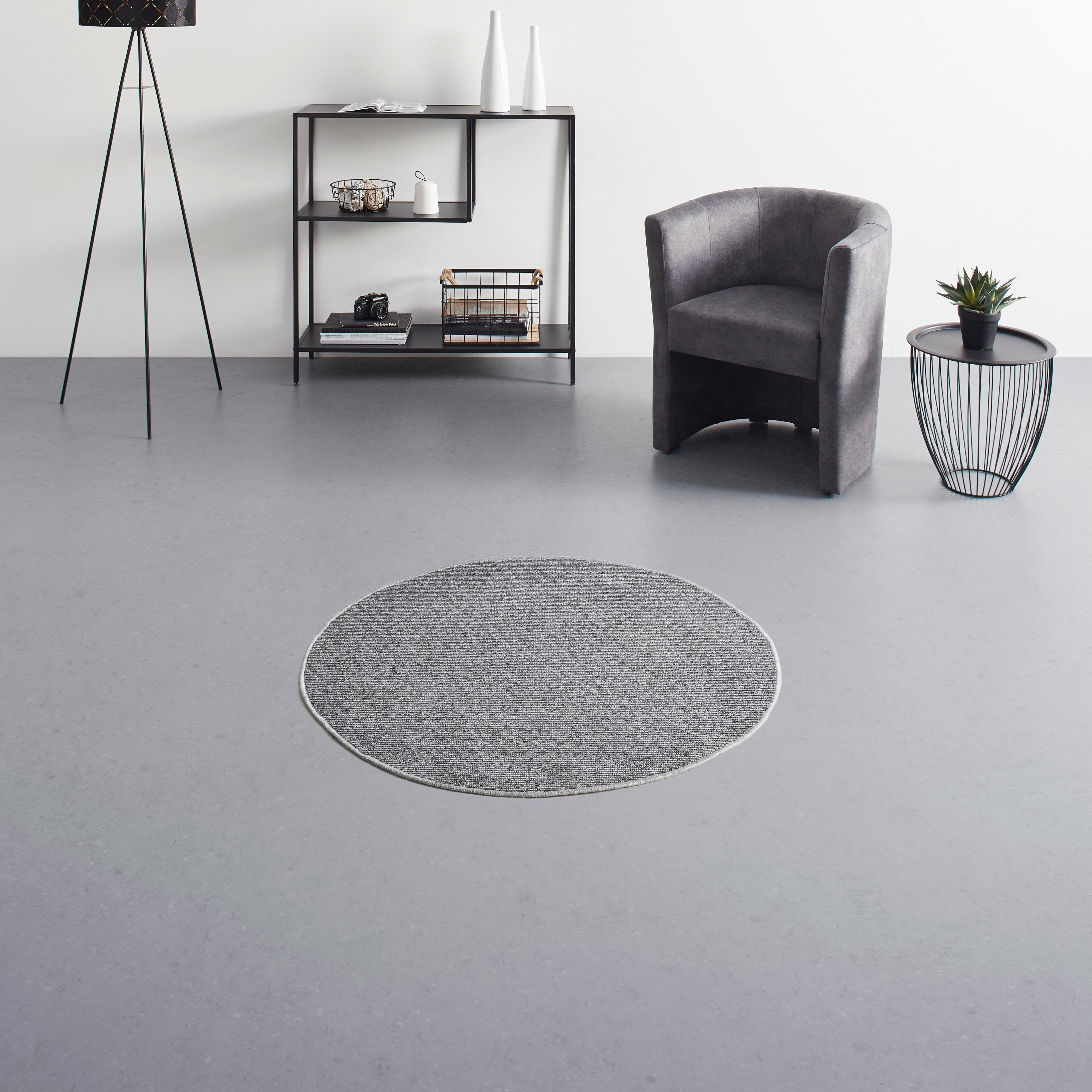 PLOCHO TKANÝ KOBEREC Alex 1, p: 80cm - sivá, Konventionell, textil (80cm) - Modern Living