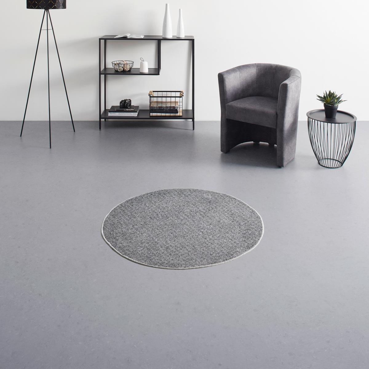 PLOCHO TKANÝ KOBEREC Alex 1, p: 80cm - sivá, Konventionell, textil (80cm) - Modern Living