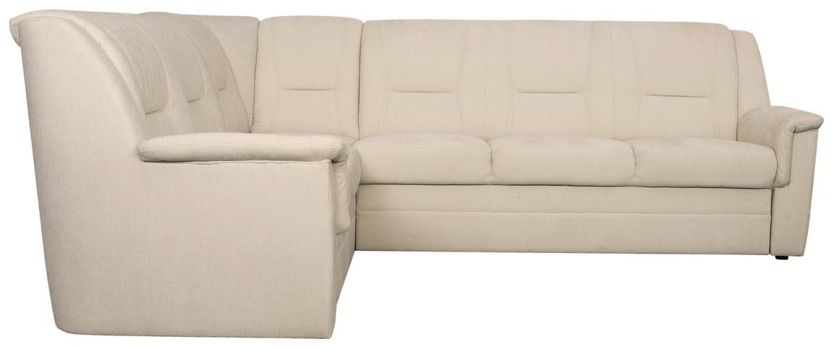 Eckschlafsofa Rafael Beige S: 279x224 cm - Beige/Schwarz, Trend, Textil (279/224cm)