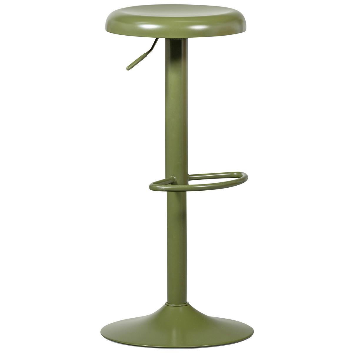 Barhocker Isaac Grün B: 39 cm - Grün, Design, Metall (39/81/39cm) - Livetastic