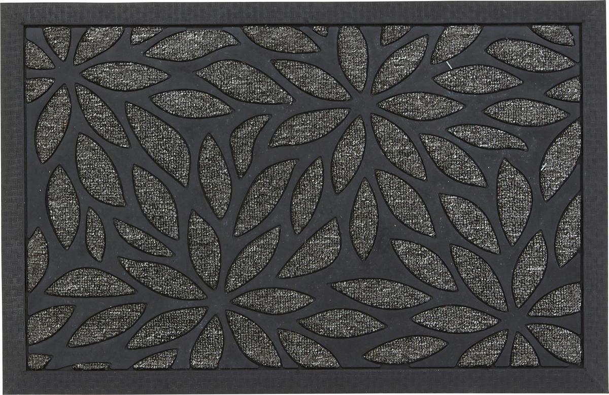 Lábtörlő Albertina - fekete/ezüstszínű, Modern, műanyag (40/60cm) - Ondega