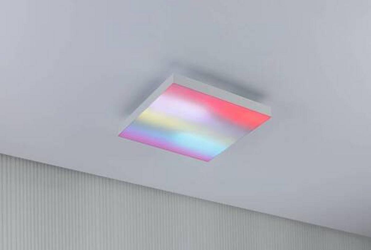 LED-Paneel L: 29,5 cm dimmbar - Weiß, Basics, Metall (29,5/29,5cm) - Paulmann