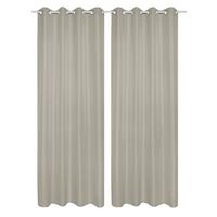 Ösenvorhang Atlantika Silberfarben B:140cm - Silberfarben, Basics, Textil (140/235cm)