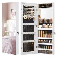 Schmuckschrank Weiß B: 37,5 cm - Roségold/Weiß, LIFESTYLE, Glas/Holzwerkstoff (37,5/108/9,7cm)