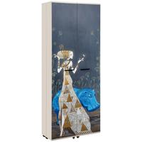 Schuhschrank Hippo Multicolor B: 74cm - Multicolor/Schwarz, Design, Holzwerkstoff (74/181,5/34cm) - MID.YOU