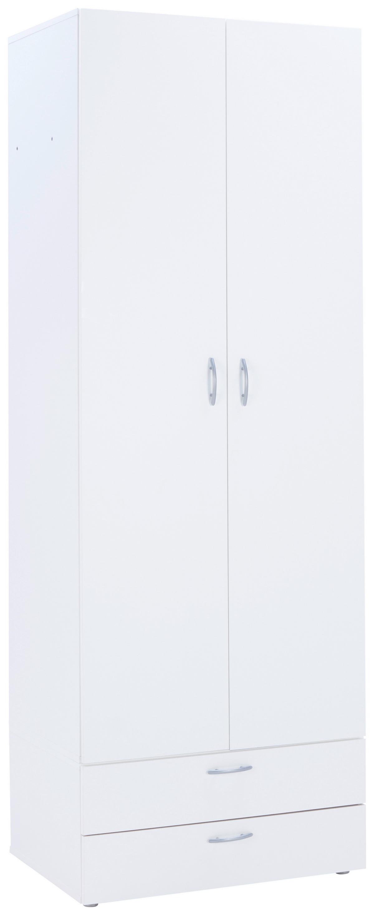 ZÁSUVKOVÝ BOX BASIC 2 - bílá, Konvenční, kompozitní dřevo (74/35/51,5cm)