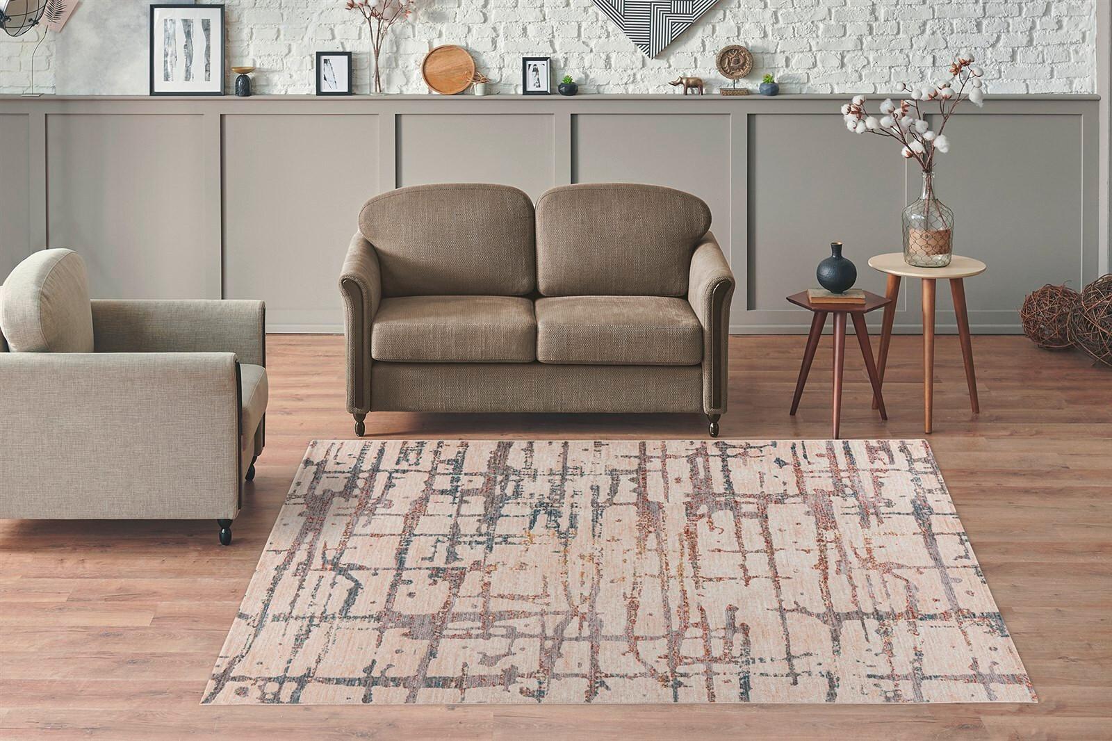 Teppich Jaka 325 Creme/Multicolor, 80x150 cm - Multicolor/Creme, KONVENTIONELL, Textil (80/150cm)