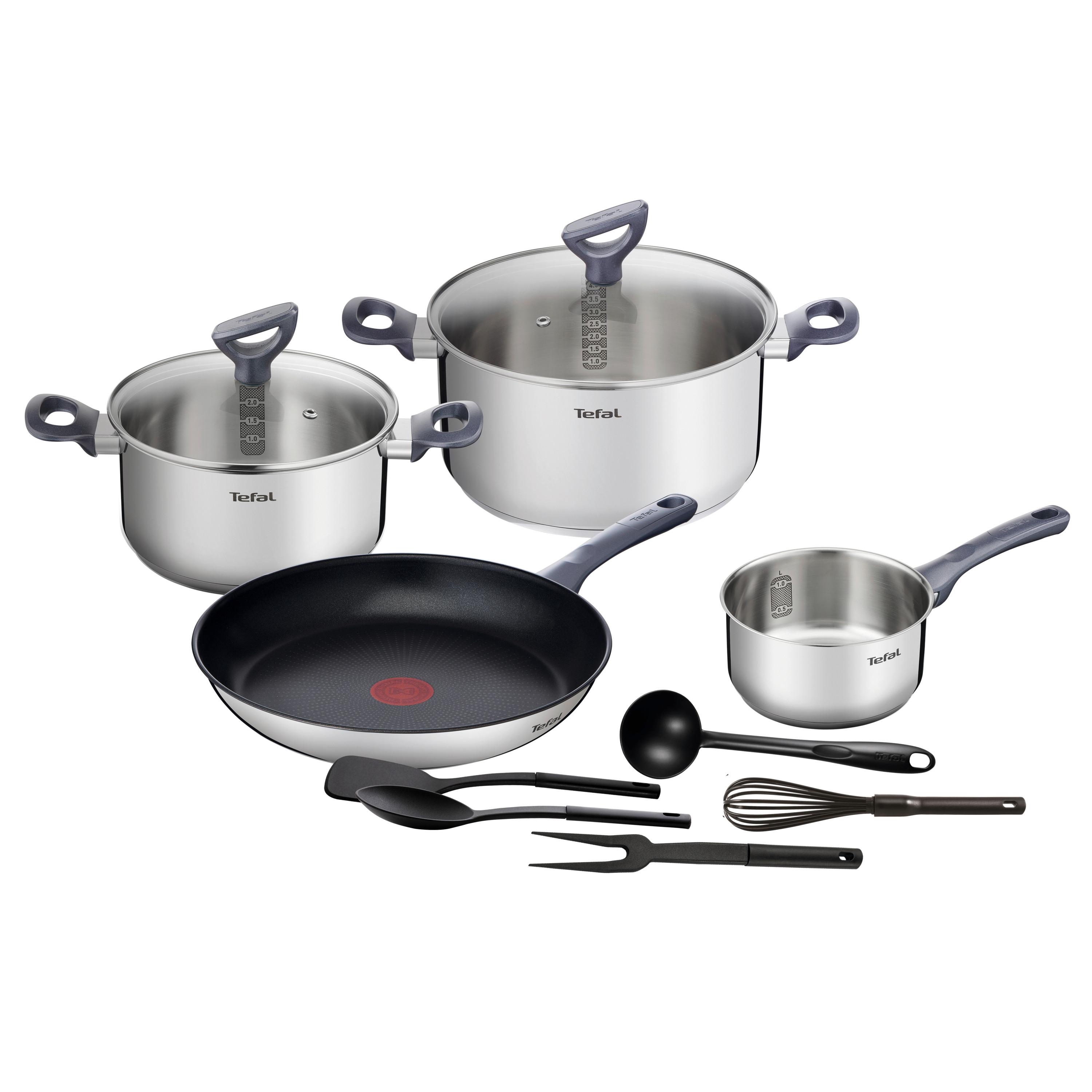 Kochtopfset Daily Cook - Multicolor, Basics, Kunststoff/Metall - Tefal