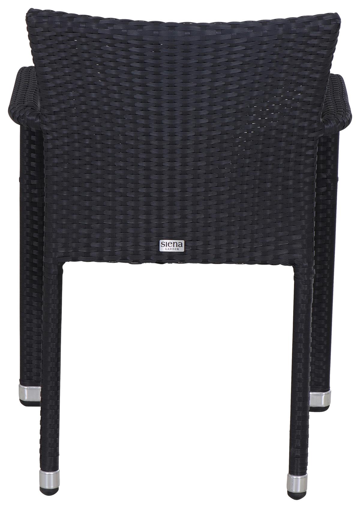 Stapelsessel F75846 - Schwarz, MODERN, Kunststoff/Metall (56/83/60cm) - Siena Garden