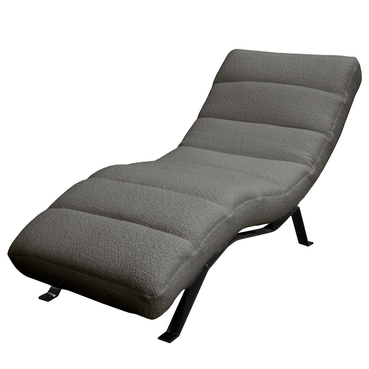 Relaxliege Swing Black Anthrazit B: 65 Cm - Anthrazit/Schwarz, Design, Textil (65/65-95/171cm) - Livetastic