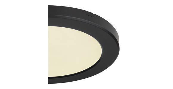 LED-Deckenleuchte Nita Ø 22 cm Fixierbare Farben - Opal/Schwarz, MODERN, Kunststoff (22/1,8cm) - Luca Bessoni