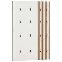 Garderobenpaneel Alexa 245+490 - Eichefarben/Beige, Design, Holzwerkstoff (73,5/109/2,6cm) - MID.YOU