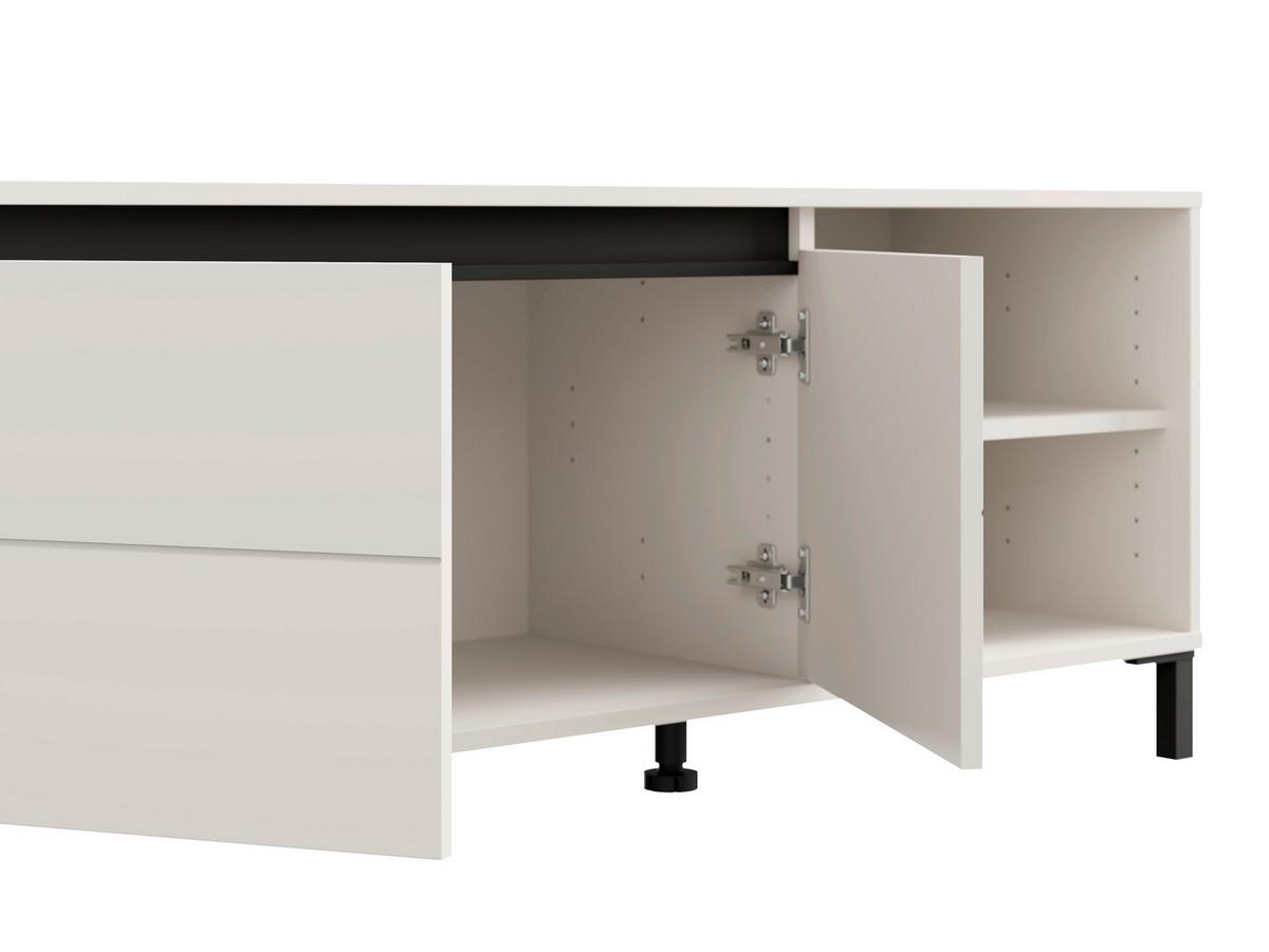 Tv-elem Marron 138/52cm - kasmírszínű/fekete, Modern, faalapú anyag (138/52/40cm)