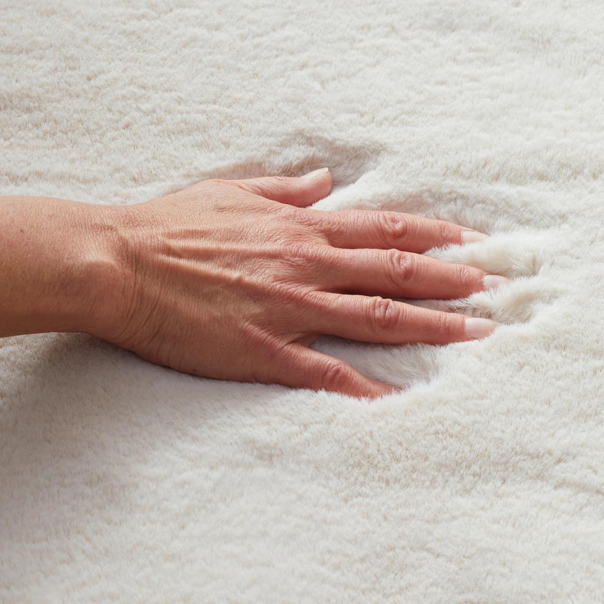 TKANÝ KOBEREC Fuzzy 3, 160/230cm, krémová - krémová, Moderní, textil (160/230cm) - Mömax