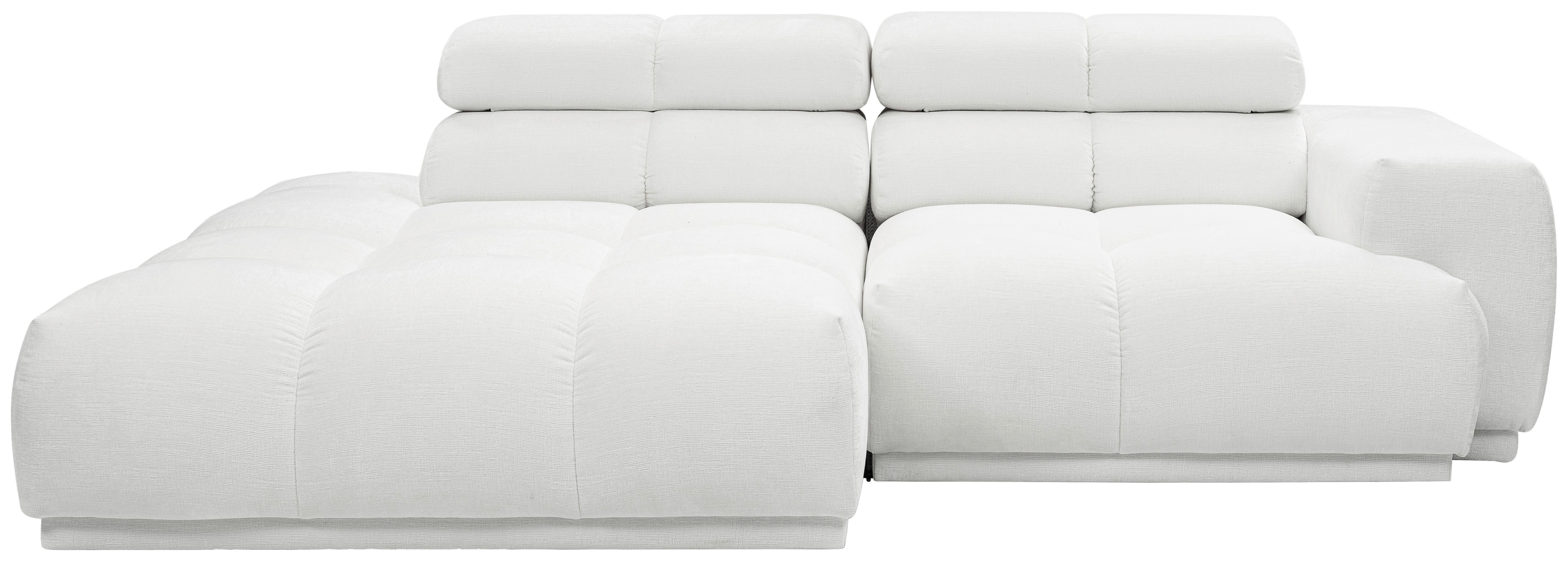 Ecksofa Chani Creme, Schenkel: 150x239 cm - Creme, MODERN, Textil (150/239cm) - MID.YOU