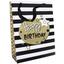 Geschenktasche Golden Birthday S - Goldfarben/Schwarz, MODERN, Karton (23/18/10cm) Geschenktasche Golden Birthday S - Goldfarben/Schwarz, MODERN, Karton (23/18/10cm)
