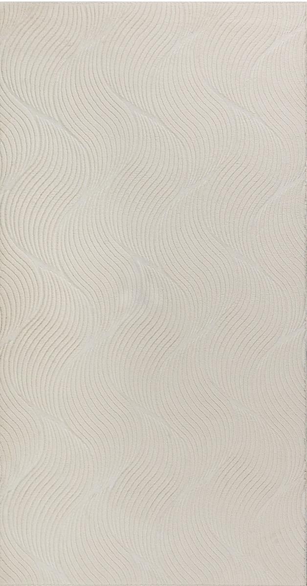 Webteppich Stilo - Creme, KONVENTIONELL, Textil (140/200cm)