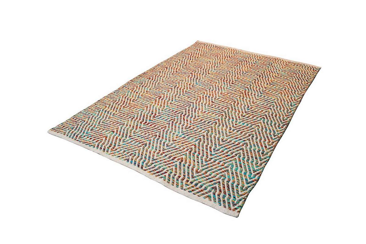 Flachwebteppich Aperitif Multicolor, 80x150 cm - Multicolor, LIFESTYLE, Textil (80/150cm)