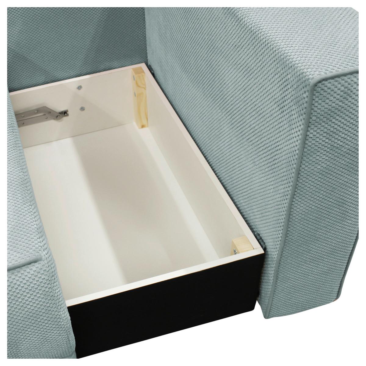 Récamiere Iga Re Türkis B: 168 Cm - Türkis/Rosa, Design, Textil (168/73/99cm) - MID.YOU