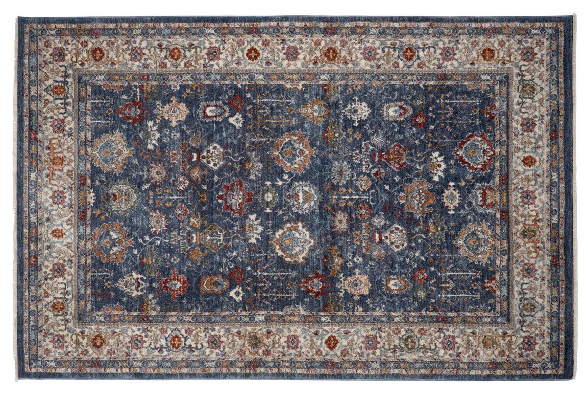 Webteppich Yennefer - Blau, Basics, Textil (160/240cm) - James Wood