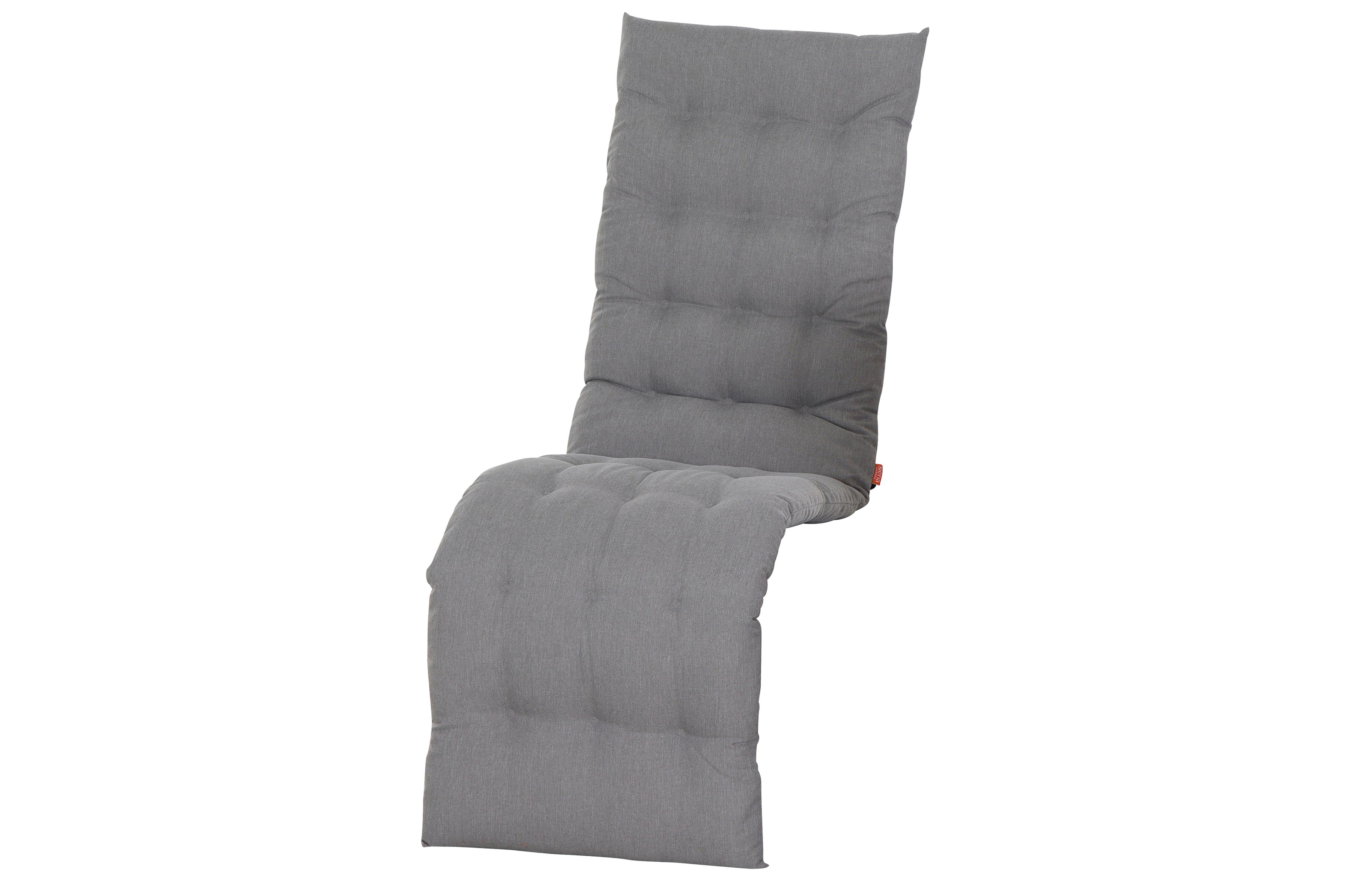 Liegenauflage N42013 - Silberfarben, KONVENTIONELL, Textil (48/6/160cm) - Siena Garden